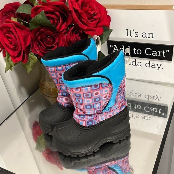 Northside Kids Rain & Snow Boots - Black and Blue - Picture 4 of 6